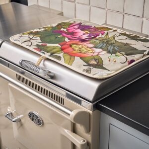 Hob Cover - Peony and Tree Frog